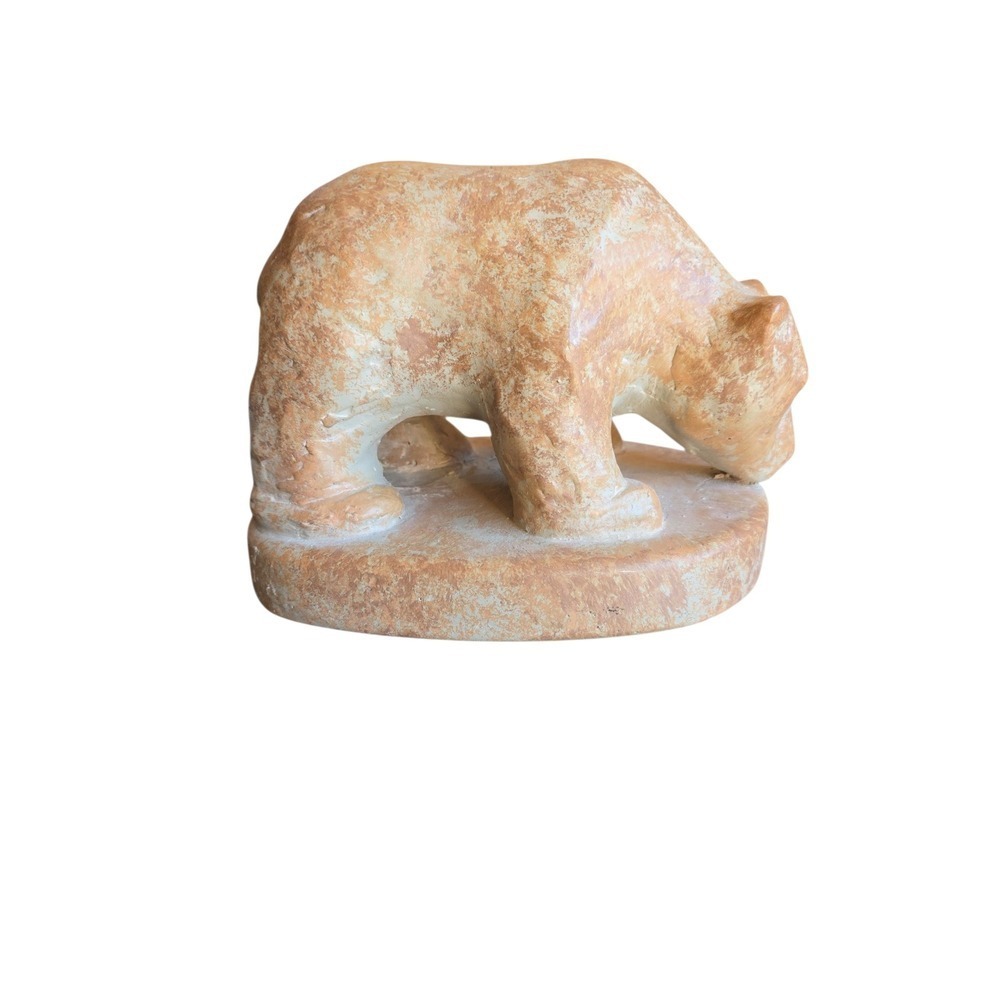 Ideal Originals Bear Figurine Statue Sculpture Table‎ Decor Earth Tone Vintage